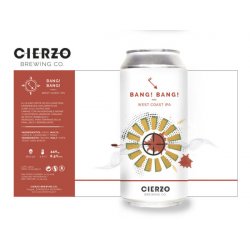 Cierzo Bang! Bang!  West Coast IPA(Pack de 12 latas) - Cierzo Brewing