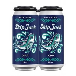 HALF ACRE SKIP JACK XTRA PALE ALE 16oz 4PK CANS - Schaefer’s