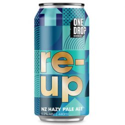 One Drop Brewing Re-Up NZ Hazy Pale Ale 440ml - The Beer Cellar