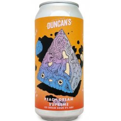 Duncans Peach Dream Supreme Ice Cream Sour 440ml - The Beer Cellar