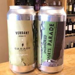 Verdant Brewing Co. X Garage Beer Co.  Uncensored Sports Parade - Bath Road Beers