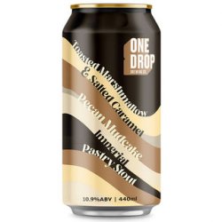 One Drop Brewing Toasted Marshmallow & Salted Caramel Pecan Mudcake Imperial Stout 440ml - The Beer Cellar