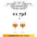 Lindemans box 6 x 75cl + 2 glasses 