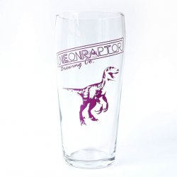 Neon Raptor Raptor Pint Glass - Neon Raptor Brewing Co.