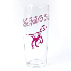 Neon Raptor Raptor Pint Glass - Neon Raptor Brewing Co.