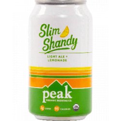 Peak Organic Brewing Co Slim Shandy - Half Time