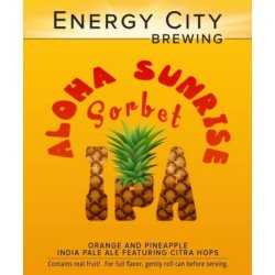 Aloha Sunrise Sorbet IPA by Energy City Brewing - Craft Beer Dealer