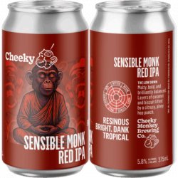 Cheeky Monkey Sensible Monk Red IPA - Cheeky Monkey Brewing Co