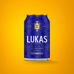 Thornbridge Lukas Can, 4.2% Helles Lager (Gluten Free) - Thornbridge Brewery