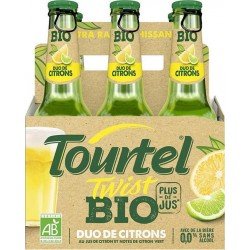 Twist Tourtel Sans alcool bio duo de citrons 27,5cl (pack de 6) - Selfdrinks