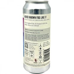 Rivington Brewing Co Never Known Fog Like It