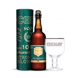 Chimay 150 75cl en tubo metálico y con copa - Beer Republic