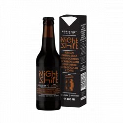 HORIZONT Brewing Night Shift Vintage 2025 / Russian Imperial Stout Aged In Bourbon Maple Syrup Barrels With Chocolate & Coffee HORIZONT Brewing Night Shift Vintage 2025 / Russian Imperial Stout Aged In Bourbon Maple Syrup Barrels With Chocolate & Coffee