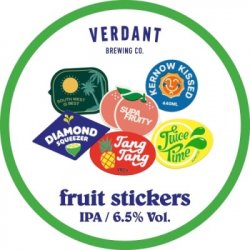 Verdant Brewing Co Fruit Stickers