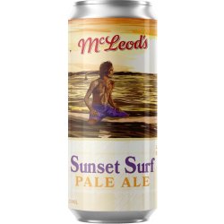 Mcleods Sunset Surf Pale Ale 440ml BB 31012024 - The Beer Cellar