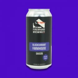 Firebrand Brewing Co.  Blackcurrant Farmhouse [4.5% Fruited Saison] - Red Elephant