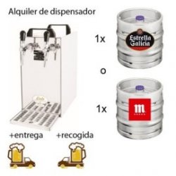 Alquiler de grifo de cerveza en Madrid + 1 barril de 30l + entrega y recogida incluidas - Todocerveza