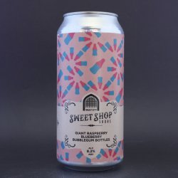 Vault City - Sweet Shop Series: Giant Raspberry Blueberry Bubblegum Bottles - 8.2% (440ml) - Ghost Whale