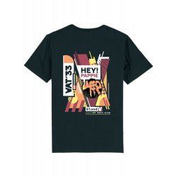 Hey!Pappie T-Shirt Zwart - Hoptimaal