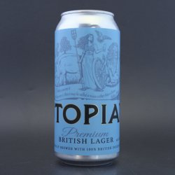 Utopian - Premium British Lager - 4.7% (440ml) - Ghost Whale