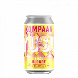 KOMPAAN Yu-Su Blonde - KOMPAAN Dutch Craft Beer Company