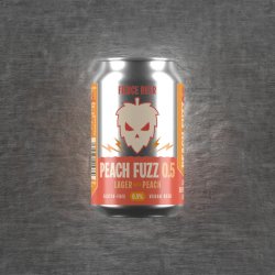 Fierce Beer, Peach Fuzz, Alcoholic Free, 330ml - The Fine Wine Company