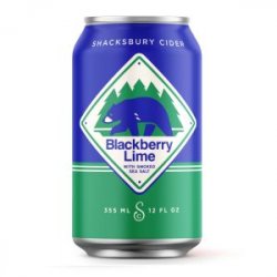 Shacksbury Blackberry Lime Cider 12oz can - Bine & Vine