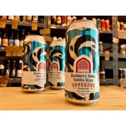 Vault City Brewing Blackberry Tonka Vanilla Glaze Doughnut