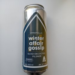 Zichovec Winter Affair Gossip Omnipollo Quad-Decocted Pilser - 500ml - 5,1% - GUN Speciaalbieren