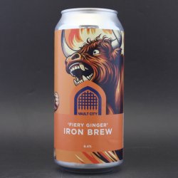 Vault City - Firey Ginger Iron Brew - 6.4% (440ml) - Ghost Whale