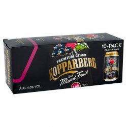 Kopparberg Mixed Fruit Cider Cans 10 x 330ml Case - Liquor Library