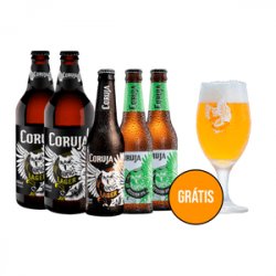 Kit Degustação 5 s Coruja + Taça Grátis - CervejaBox