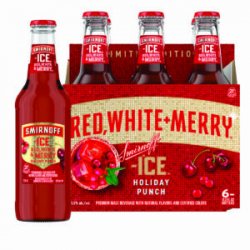 Smirnoff Ice Red, White & Merry Holiday Punch 6 pack12 oz bottles - Beverages2u