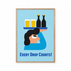 Mikkeller Prints Every Drop Counts Sally - Light Blue - Mikkeller Prints