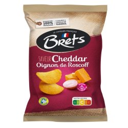 Brets Chips Cheddar & Roscoff Ui 125Gr - Belgian Beer Heaven