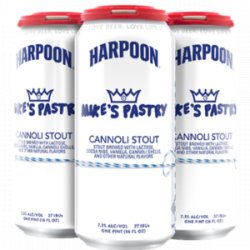 Harpoon Mike’s Pastry Cannoli Stout 16oz cans- 4 pack - Beverages2u