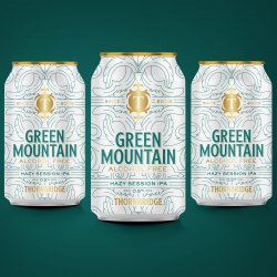 Thornbridge Green Mountain Alcohol Free Hazy Session IPA 12 x 330ml cans - Thornbridge Brewery