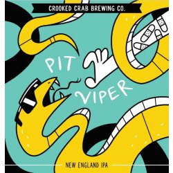 Crooked Crab Brewing Pit Viper NEIPA 4 pack 16 oz. - Petite Cellars