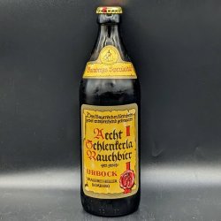 Schlenkerla Urbock Btl Sgl - Saccharomyces Beer Cafe