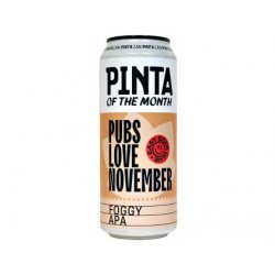 PINTA - OF THE MONTH - November 2023 - Pubs Love November 0,5l can 5% alc. - Beer Butik