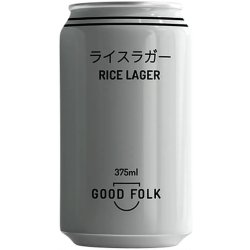 Good Folk Rice Lager 375ml - BoozeBud