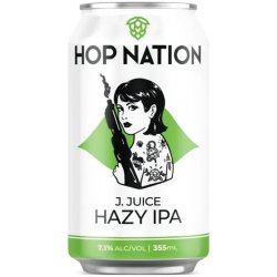 Buy Hop Nation J-juice Hazy IPA 355ml  Barrel & Batch - Barrel & Batch