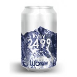 Browar Lubrow: Rysy 2499 - puszka 330 ml - Piwne Mosty - Stu Mostow