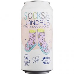 Garage Project x Humble Sea Brewing Socks & Jandals DDH Foggy IPA 440m - The Hamilton Beer & Wine Co