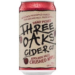 Three Oaks Cider Original Crushed Apple Cider 375ml - BoozeBud