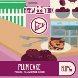 Brew York x Funky Fluid  Plum Cake  8% - The Black Toad