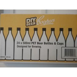 Bottles - PET - Amber - Screw Caps - 500ml (Pack of 24) - waterintobeer