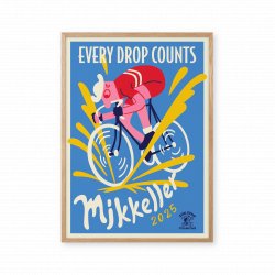 Mikkeller Prints Every Drop Counts Cycling - Light Blue - Mikkeller Prints