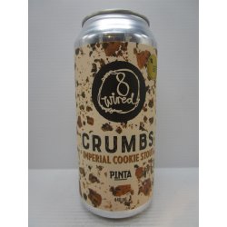 8 Wired - Crumbs Imperial Cookie Stout 10% 440ml - Grape & Grain