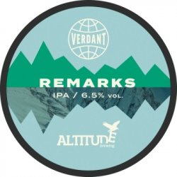 Verdant Brewing Co Remarks (Travellers Series) Verdant Brewing Co Remarks (Travellers Series)